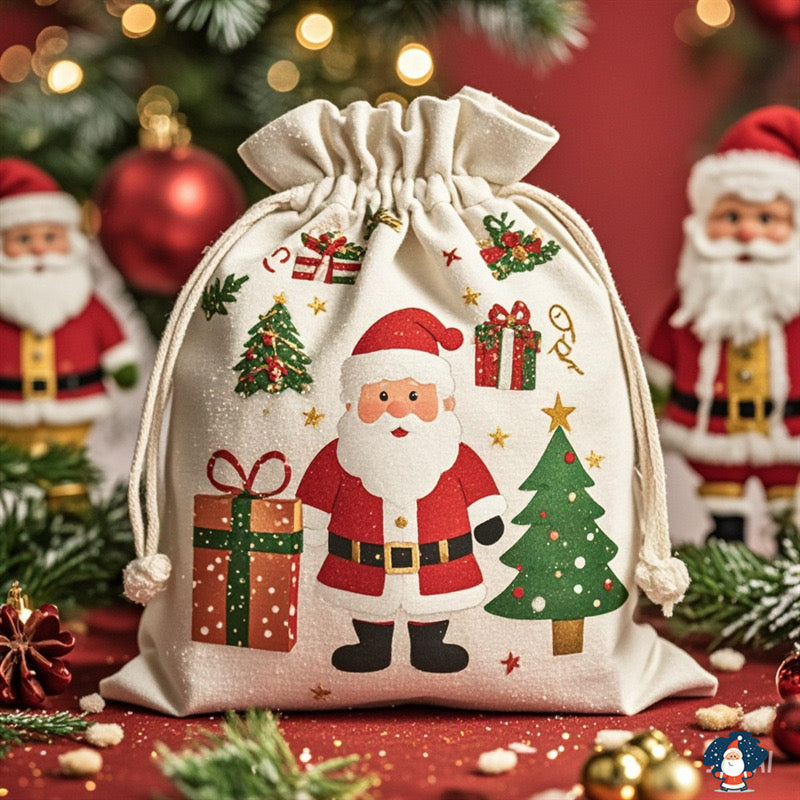 Christmas decoration bundle packaging bag Christmas Eve Santa gift bag