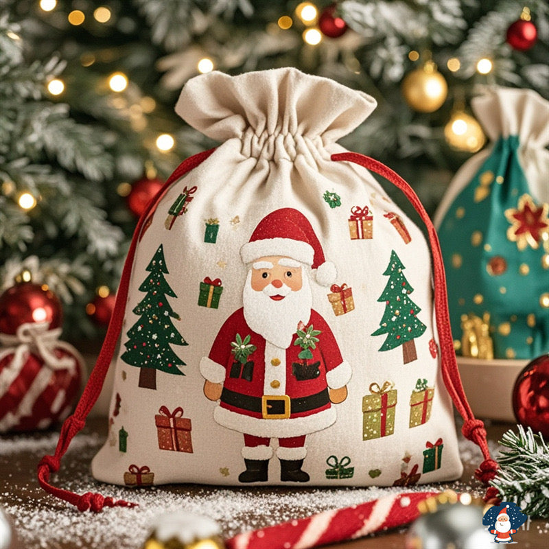 Christmas decoration bundle packaging bag Christmas Eve Santa gift bag